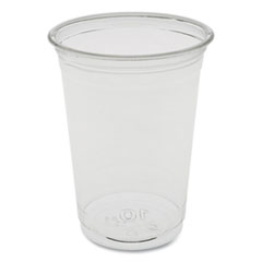 Pactiv EarthChoice Recycled Clear Plastic Cold Cups, 10 oz, Clear, 900/Carton