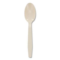 Pactiv Evergreen EarthChoice PSM Cutlery, Heavyweight, Spoon, 5.88", Tan, 1,000/Carton