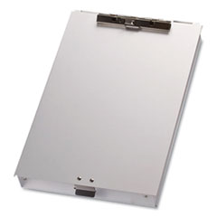 Officemate Aluminum Storage Clipboard, Holds 8.5 x 12 Sheets, Silver