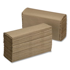 8540002910389, SKILCRAFT Multi-Fold Paper Towel, 1-Ply, 9.25 x 3, Natural, 250/Pack, 16 Packs/Box NSN2910389