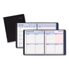 AT-A-GLANCE® QuickNotes Special Edition Weekly Block Format Appointment Book, 10 x 8, Black/Pink Cover, 12-Month (Jan to Dec): 2022