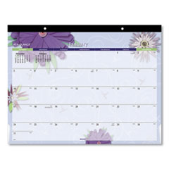 Paper Flowers Desk Pad, 22 x 17,
