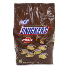 Snickers® Minis Size Chocolate Bars, Milk Chocolate, 40 oz Bag, 2 Bags/Pack, Delivered in 1-4 Business Days