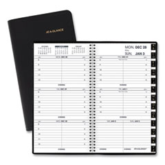 AT-A-GLANCE® Compact Weekly Appointment Book, 6.25 x 3.25, Black Cover, 12-Month (Jan to Dec): 2023