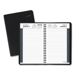 AT-A-GLANCE® Daily Appointment Book with 30-Minute Appointments, 8 x 5, Black Cover, 12-Month (Jan to Dec): 2023