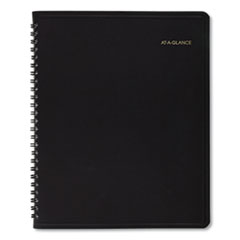 AT-A-GLANCE® Weekly/Monthly Appointment Book, 8.75 x 7, Black, 2022