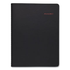 AT-A-GLANCE® 800 Range Weekly/Monthly Appointment Book, 11 x 8.25, Black Cover, 12-Month (Jan to Dec): 2022