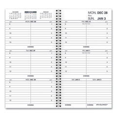 AT-A-GLANCE® Weekly Appointment Book Refill Hourly Ruled, 6.25 x 3.25, White Sheets, 12-Month (Jan to Dec): 2024