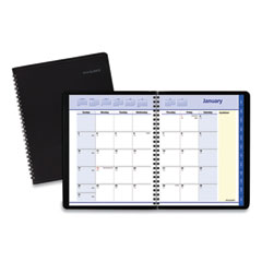 AT-A-GLANCE® QuickNotes Monthly Planner, 8.75 x 7, Black Cover, 12-Month (Jan to Dec): 2024