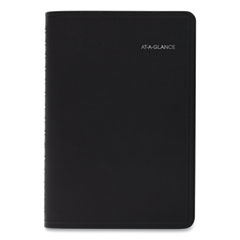 AT-A-GLANCE® QuickNotes Daily/Monthly Appointment Book, 8.5 x 5.5, Black Cover, 12-Month (Jan to Dec): 2022