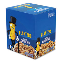 Planters® Salted Cashews, 1.5 oz Packs, 18 Packs/Box, Delivered in 1-4 Business Days