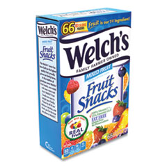 Welch's® Fruit Snacks, Mixed Fruit, 0.9 oz Pouch, 66 Pouches/Box, Delivered in 1-4 Business Days