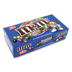 M & M's® Pretzel M and M's, 1.14 oz Pack, 24 Packs/Box, Delivered in 1-4 Business Days