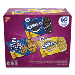 Nabisco® Cookie Variety Pack, Assorted Flavors, 0.77 oz Pack, 60 Packs/Box, Ships in 1-3 Business Days