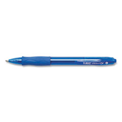 BIC® GLIDE Bold Ballpoint Pen, Retractable, Bold 1.6 mm, Blue Ink, Translucent Blue Barrel, 4/Pack