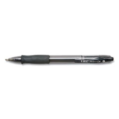 BIC® GLIDE Bold Ballpoint Pen, Retractable, Bold 1.6 mm, Black Ink, Translucent Black Barrel, 4/Pack