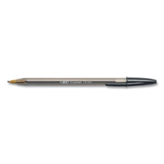 BIC® Cristal Xtra Bold Ballpoint Pen, Stick, Bold 1.6 mm, Black Ink, Clear Barrel, 24/Pack