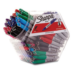 Sharpie® Mini Permanent Marker, Fine Bullet Tip, Assorted Colors, 72/Pack