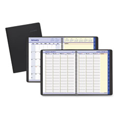 AT-A-GLANCE® QuickNotes Weekly Vertical-Column Format Appointment Book, 11 x 8.25, Black Cover, 12-Month (Jan to Dec): 2024