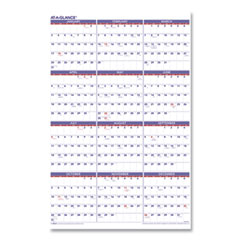 AT-A-GLANCE® Yearly Wall Calendar, 24 x 36, White Sheets, 12-Month (Jan to Dec): 2024