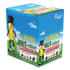 Planters® NUT-rition Heart Healthy Mix, 1.5 oz Tube, 18 Tubes/Carton, Ships in 1-3 Business Days