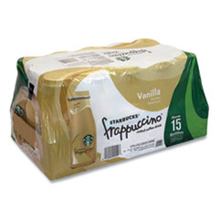 Starbucks® Frappuccino Coffee, 9.5 oz Bottle, Vanilla, 15/Pack, Ships in 1-3 Business Days