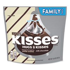 Hershey®'s KISSES and HUGS Family Pack Assortment, 15.6 oz Bag, 3 Bags/Pack, Delivered in 1-4 Business Days
