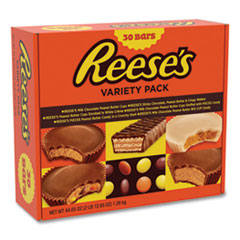 Reese's® Variety Pack Assortment, 44.65 oz Box, 30 Bars/Box, Delivered in 1-4 Business Days