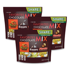 Hershey®'s Favorites Chocolate Mix Share Pack, Assorted, 10 oz Bag, 3 Bags/Pack, Delivered in 1-4 Business Days