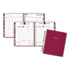AT-A-GLANCE® Harmony Daily Hardcover Planner, 8.75 x 7, Berry Cover, 12-Month (Jan to Dec): 2024