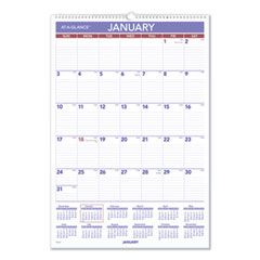 AT-A-GLANCE® Erasable Wall Calendar, 15.5 x 22.75, White Sheets, 12-Month (Jan to Dec): 2022