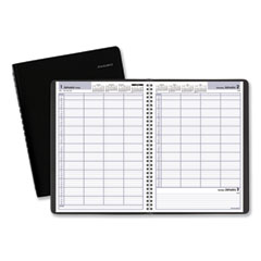 AT-A-GLANCE® DayMinder Four-Person Group Daily Appointment Book, 11 x 8, Black Cover, 12-Month (Jan to Dec): 2023