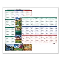 House of Doolittle™ Earthscapes™ 100% Recycled Nature Scenes Reversible/Erasable Yearly Wall Calendar