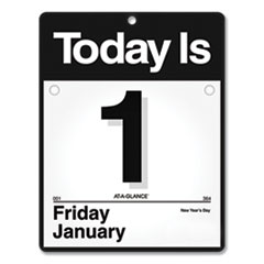 AT-A-GLANCE® "Today Is" Wall Calendar, 9.5 x 12, White Sheets, 12-Month (Jan to Dec): 2022