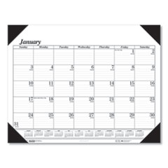 House of Doolittle™ 100% Recycled One-Color Dated Monthly Desk Pad Calendar
