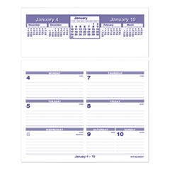 AT-A-GLANCE® Flip-A-Week Desk Calendar Refill, 7 x 6, White Sheets, 2022
