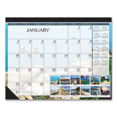 House of Doolittle™ 100% Recycled Earthscapes™ Seascapes Desk Pad Calendar