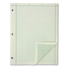Ampad® Evidence Engineer's Computation Pad, Cross-Section Quadrille Rule (5 sq/in, 1 sq/in), 200 Green-Tint 8.5 x 11 Sheets