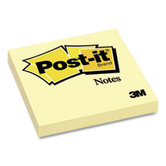 Post-it® Notes Original Pads in Canary Yellow, 3" x 3", 100 Sheets/Pad