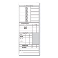 Pyramid Technologies Time Clock Cards for Pyramid Technologies 1000/2000, Two Sides, 3.5 x 9, 100/Pack