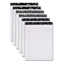 TOPS™ Fashion Legal Pads, Narrow Rule, 8.5 x 11.75, 50 White Sheets, 6/Pack