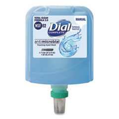 Dial® Professional Antibacterial Foaming Hand Wash Refill for Dial 1700 Dispenser, Spring Water, 1.7 L, 3/Carton