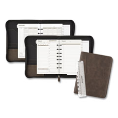 AT-A-GLANCE® Distressed Brown Leather Starter Set