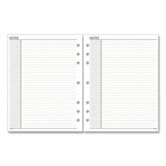 AT-A-GLANCE® Lined Notes Pages for Planners/Organizers, 8.5 x 5.5, White Sheets, Undated