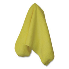 Impact® Premium Weight Microfiber Dry Cloths, 16 x 16, Yellow, 12/Pack
