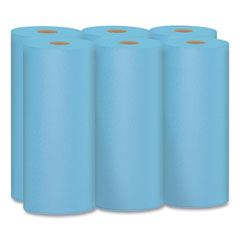 Scott® Shop Towels, 1-Ply, 10.4 x 11, Blue, 55/Roll, 6 Rolls/Pack