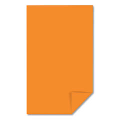 Color Paper, 24 lb Bond Weight, 8.5 x 14, Cosmic Orange, 500/Ream