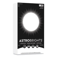 Astrobrights® Color Cardstock, 65 lb Cover Weight, 8.5 x 14, Bright White, 125/Pack