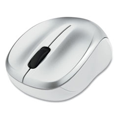 Verbatim® Silent Wireless Blue LED Mouse, 2.4 GHz Frequency/32.8 ft Wireless Range, Left/Right Hand Use, Silver