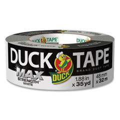 Duck® MAX Duct Tape, 3" Core, 1.88" x 35 yds, White